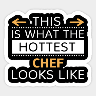 Chef Looks Like Creative Job Typography Design Sticker